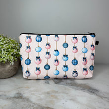 Load image into Gallery viewer, Pouch - Christmas - Pink Blue Ornament

