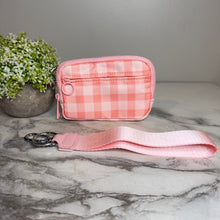 Load image into Gallery viewer, Rue - Nylon Wristlet Wallet - Pink Plaid
