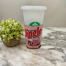 Load image into Gallery viewer, Neoprene Cup Holder Can Koozie Tumbler - Christmas - Pink Jingle/Nasty
