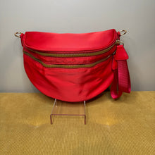 Load image into Gallery viewer, The Roni Nylon Crossbody - Solid Red
