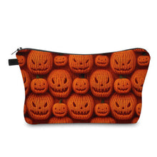 Load image into Gallery viewer, Pouch - Halloween - Knit Jack-O-Lantern
