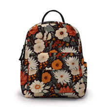 Load image into Gallery viewer, Mini Backpack - Cream And Orange Floral
