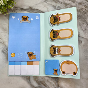 Sticky Note Booklet Set - Pug