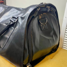 Load image into Gallery viewer, Rory, The Ultimate Duffle - Black Faux Leather
