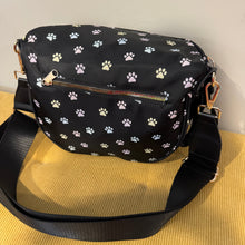Load image into Gallery viewer, The Roni Nylon Crossbody - Paw Print Pastel
