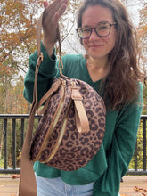 Load image into Gallery viewer, The Roni Nylon Crossbody - Animal Print Chocolate
