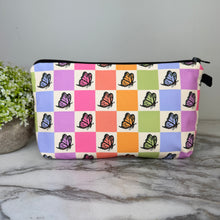 Load image into Gallery viewer, Pouch - Butterfly Checkered
