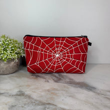 Load image into Gallery viewer, Pouch - Spiderweb Spider Red
