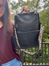 Load image into Gallery viewer, Denim Suede Brooke Backpack + Pouch
