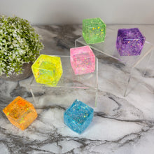 Load image into Gallery viewer, Squishy Toy - Square Glitter Cube
