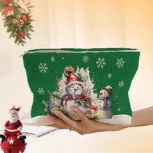 Load image into Gallery viewer, Corduroy Zip Pouch - Christmas - PREORDER 10/28-10/31
