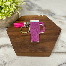 Load image into Gallery viewer, Keychain - Tumbler - Darker Pink
