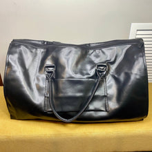 Load image into Gallery viewer, Rory, The Ultimate Duffle - Black Faux Leather
