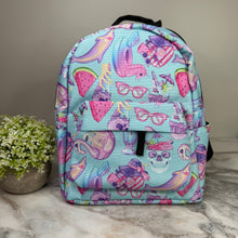 Load image into Gallery viewer, Mini Backpack - Halloween Fall - Skeleton Summer
