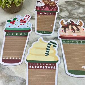 Sticky Note Pad - XL Christmas Drinks