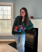 Load image into Gallery viewer, The Roni Nylon Crossbody - Pink Orange Galaxy
