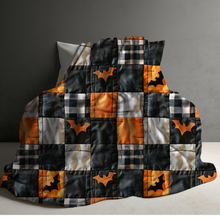 Load image into Gallery viewer, Blanket - Halloween - Quilted Bats
