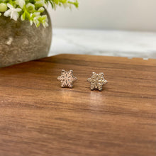 Load image into Gallery viewer, Snowflake Metal Stud Earrings
