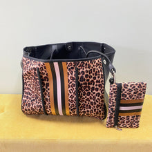 Load image into Gallery viewer, Neoprene Tote - Gold Animal Stripe
