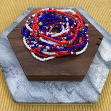 Load image into Gallery viewer, Bracelet - Fourth Of July - Red, White, &amp; Blue Stars
