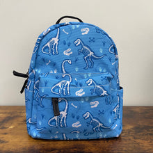 Load image into Gallery viewer, Mini Backpack - Dino Skeleton Blue
