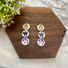 Load image into Gallery viewer, Acrylic Dangle Earrings - Halloween Cookies
