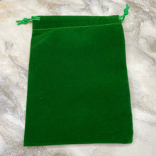 Load image into Gallery viewer, Mini Drawstring Cinch Bags - Suede - Green Christmas
