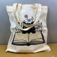 Load image into Gallery viewer, Tote Bag - Cat 2 - Open Book
