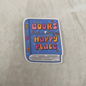 Vinyl Sticker - Books - Books Are My Happy Place