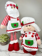 Load image into Gallery viewer, Telescopic Standing Christmas Decor - Santa &amp; Mrs Claus
