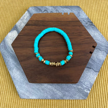 Load image into Gallery viewer, Bracelet - Clay &amp; Gold Bead
