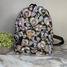 Load image into Gallery viewer, Mini Backpack - Cat Paw Meow on Black
