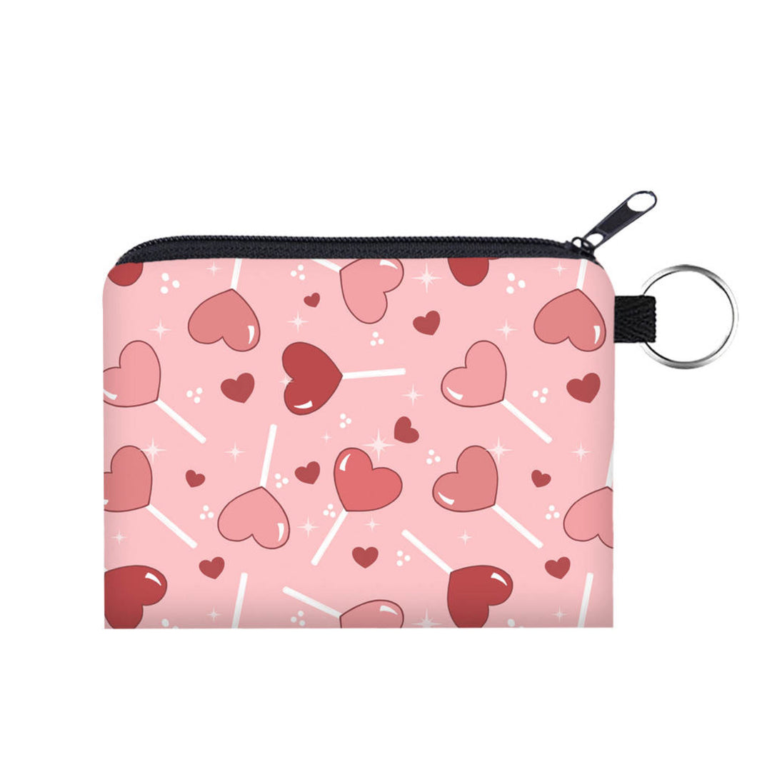 Mini Pouch - Valentine’s Day - Pink Lollipop Hearts