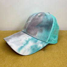 Load image into Gallery viewer, Hat - Tie Dye - Turquoise Grey
