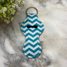 Load image into Gallery viewer, Lip Balm Chapstick Holder - #24 - Teal Chevron
