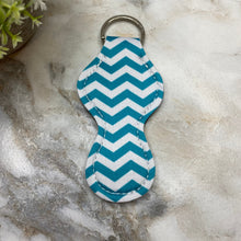 Load image into Gallery viewer, Lip Balm Chapstick Holder - #24 - Teal Chevron
