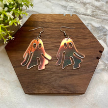 Load image into Gallery viewer, Acrylic Dangle Earrings - Clear Ghost Holographic
