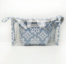 Load image into Gallery viewer, Trio Set Pouch + Clamshell - Snowflake - PREORDER
