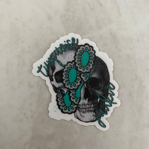 Vinyl Sticker - Western - Turquoise Junkie