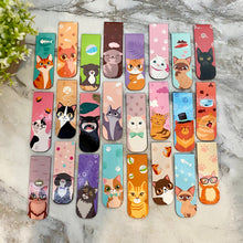 Load image into Gallery viewer, Bookmark - Cartoon Cat Magnetic Mix
