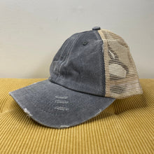 Load image into Gallery viewer, Hat - Grey &amp; Tan Mesh
