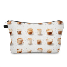Load image into Gallery viewer, Pouch - Coffee Cup Polkadots
