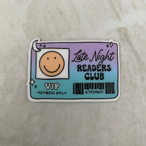 Vinyl Sticker - Books - Late Night Readers