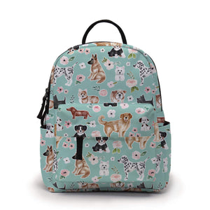 Pouch & Mini Backpack Set - Mint Puppies