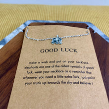 Load image into Gallery viewer, Necklace - Make A Wish - Good Luck Elephant
