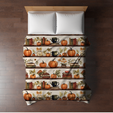 Load image into Gallery viewer, Blanket - Halloween - Pumpkin Bookshelf
