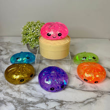 Load image into Gallery viewer, Squishy Toy - Viral Dumpling, Slow Rise Glitter - Blue
