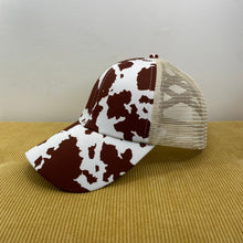 Load image into Gallery viewer, Hat - Ponytail - Brown Cow
