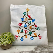 Load image into Gallery viewer, Tote Bag - Christmas - #53 - Paw Tree
