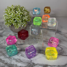 Load image into Gallery viewer, Squishy Toy - Ice Ice Baby Rounded Glitter Cube
